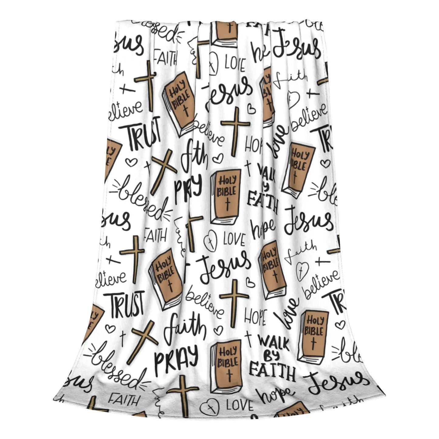 Bible & Jesus Throw Blanket